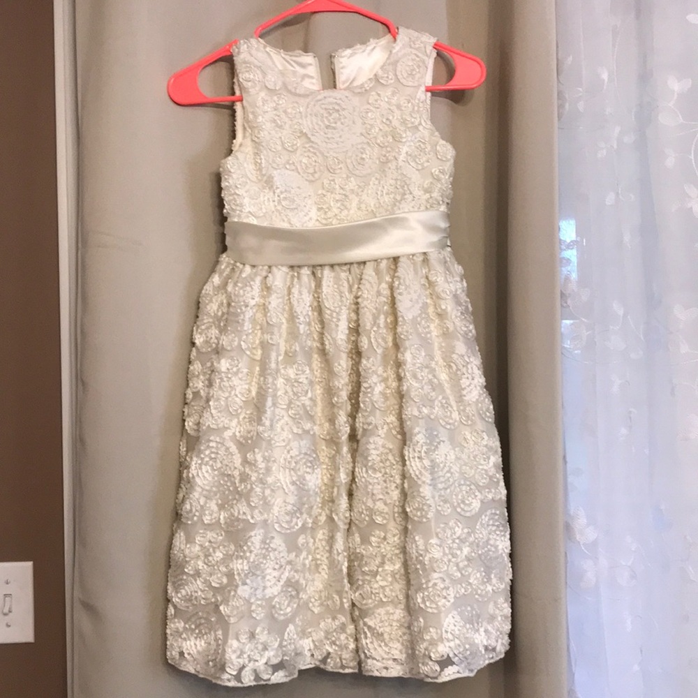 Ivory flower girl dress